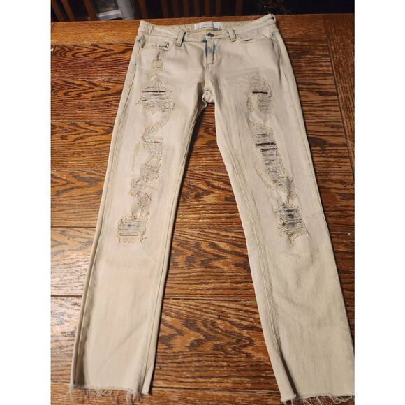 IRO Jeans Jarrod Skinny Jean Terry Base Distressed Acid Wash Size 27 - Picture 1 of 4